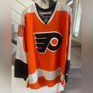 2009 Scott Hartnell Philadelphia Flyers Reebok Authentic NHL Jersey Size L